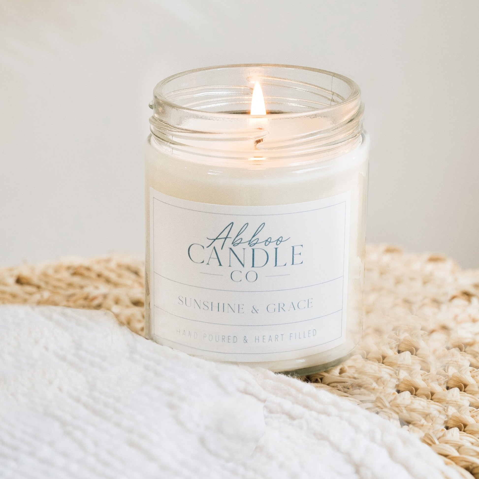 Sunshine and Grace Soy Candle - Abboo Candle Co
