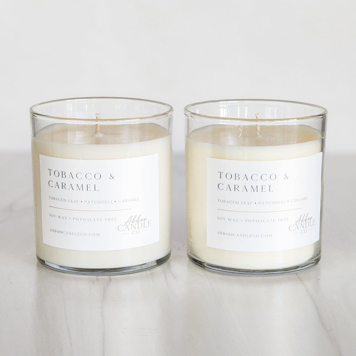 Tobacco and Caramel Soy Candle Bundle - Abboo Candle Co