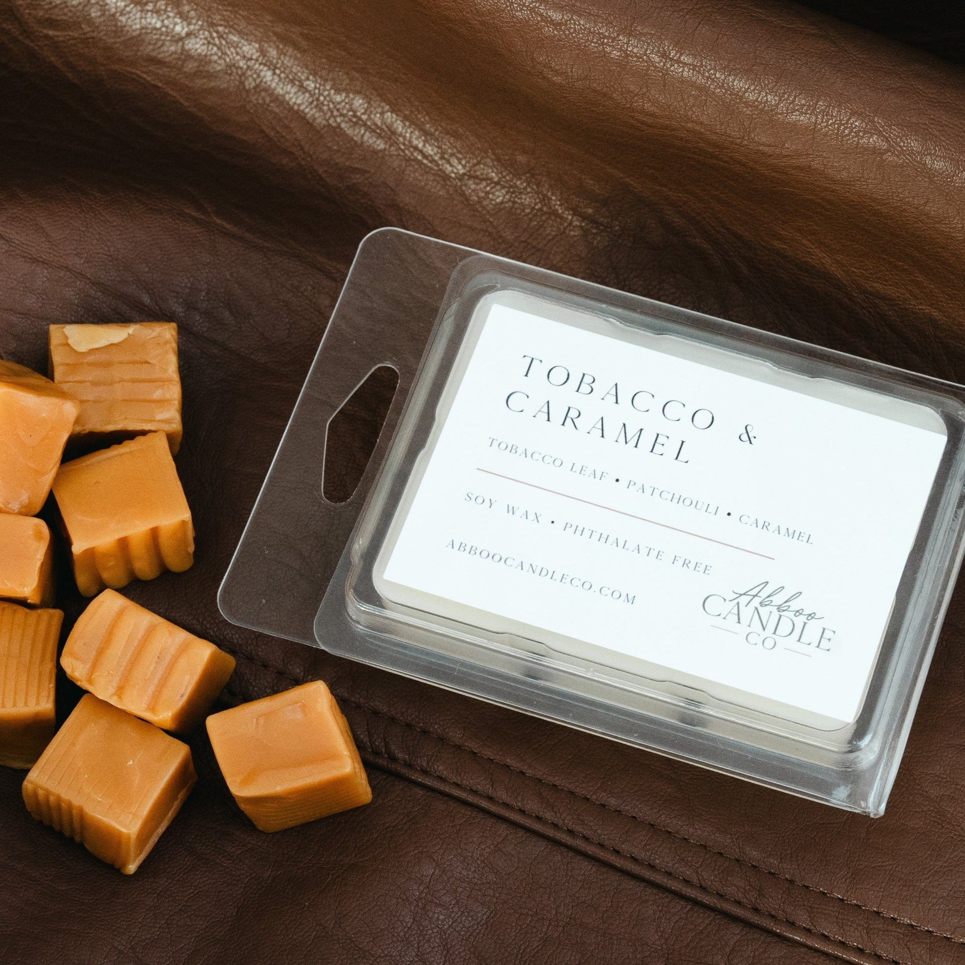 Tobacco and Caramel Soy Wax Melts - Abboo Candle Co