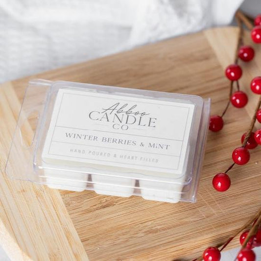 Winter Berries and Mint Soy Wax Melts - Abboo Candle Co