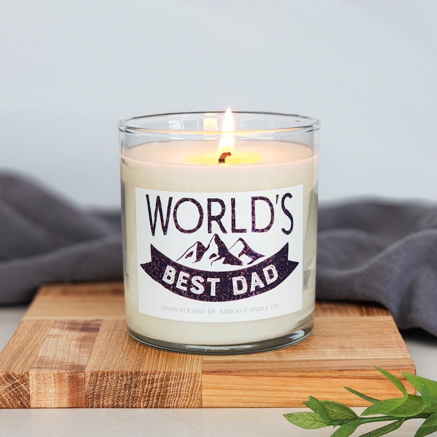 World's Best Dad Soy Tumbler Candle - Abboo Candle Co