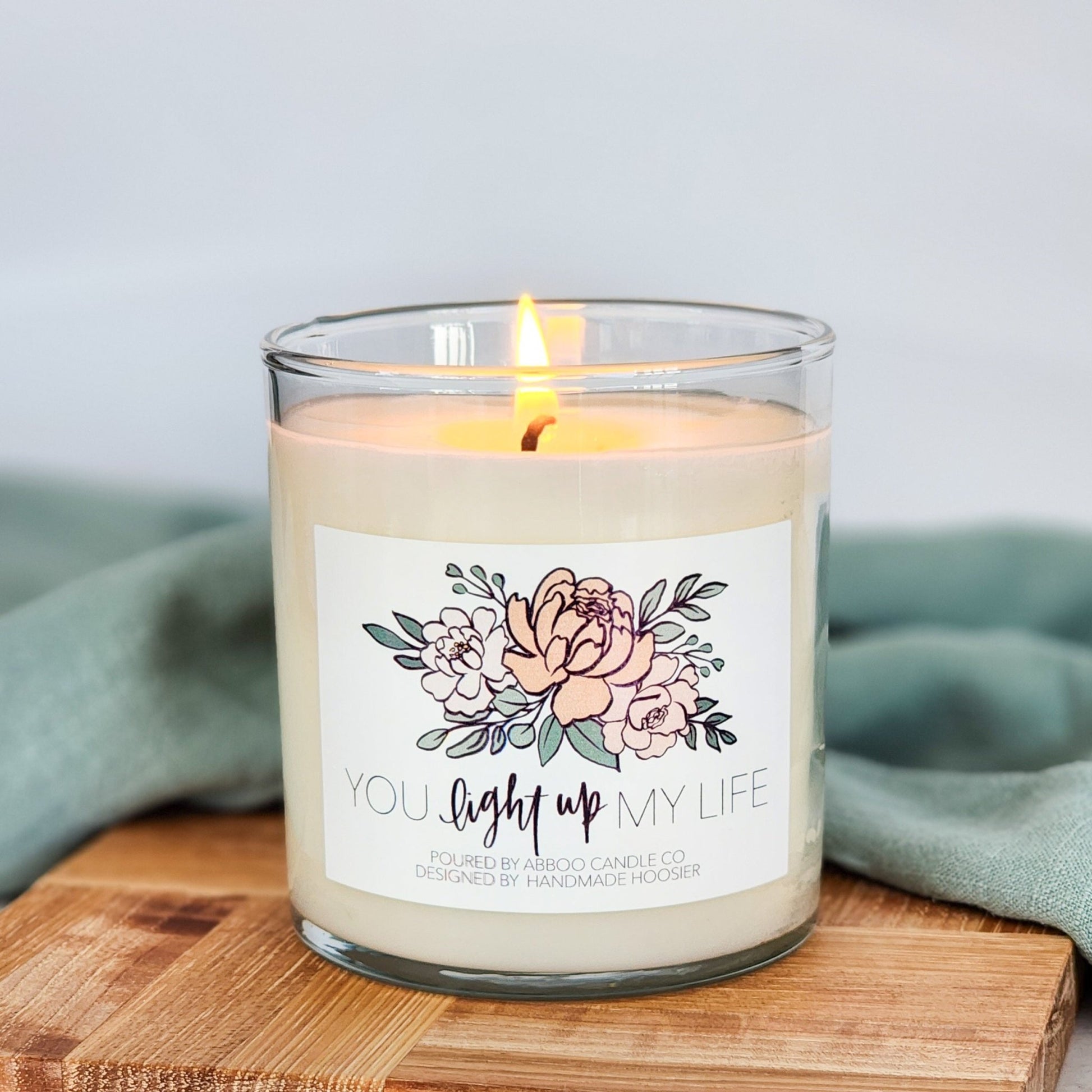 You Light Up My Life Soy Tumbler Candle - Abboo Candle Co
